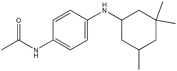 N-{4-[(3,3,5-trimethylcyclohexyl)amino]phenyl}acetamide 结构式