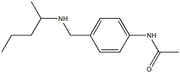 N-{4-[(pentan-2-ylamino)methyl]phenyl}acetamide 结构式