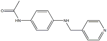 N-{4-[(pyridin-4-ylmethyl)amino]phenyl}acetamide 结构式