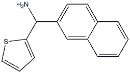 naphthalen-2-yl(thiophen-2-yl)methanamine 结构式