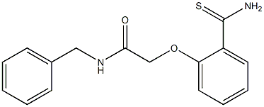 N-benzyl-2-(2-carbamothioylphenoxy)acetamide 结构式