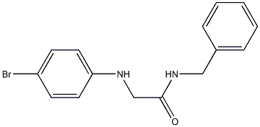 N-benzyl-2-[(4-bromophenyl)amino]acetamide 结构式