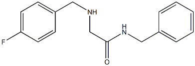 N-benzyl-2-{[(4-fluorophenyl)methyl]amino}acetamide 结构式