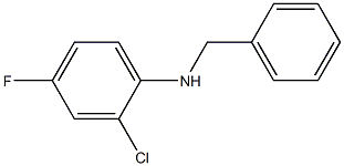 N-benzyl-2-chloro-4-fluoroaniline 结构式