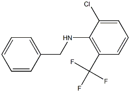 N-benzyl-2-chloro-6-(trifluoromethyl)aniline 结构式