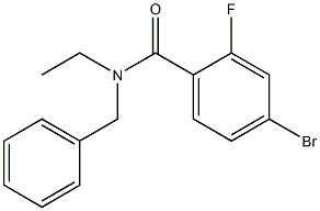 N-benzyl-4-bromo-N-ethyl-2-fluorobenzamide 结构式