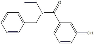 N-benzyl-N-ethyl-3-hydroxybenzamide 结构式