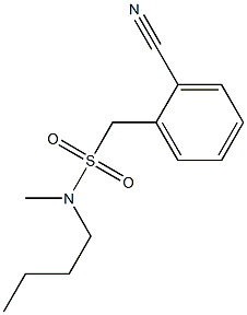 N-butyl(2-cyanophenyl)-N-methylmethanesulfonamide 结构式