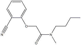 N-butyl-2-(2-cyanophenoxy)-N-methylacetamide 结构式