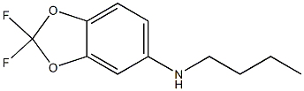 N-butyl-2,2-difluoro-2H-1,3-benzodioxol-5-amine 结构式