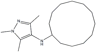 N-cyclododecyl-1,3,5-trimethyl-1H-pyrazol-4-amine 结构式