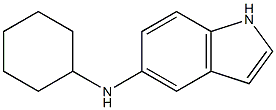 N-cyclohexyl-1H-indol-5-amine 结构式