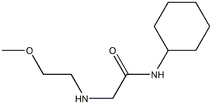 N-cyclohexyl-2-[(2-methoxyethyl)amino]acetamide 结构式