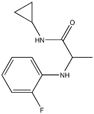 N-cyclopropyl-2-[(2-fluorophenyl)amino]propanamide 结构式