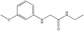 N-ethyl-2-[(3-methoxyphenyl)amino]acetamide 结构式