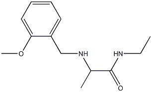 N-ethyl-2-{[(2-methoxyphenyl)methyl]amino}propanamide 结构式