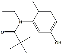 N-ethyl-N-(5-hydroxy-2-methylphenyl)-2,2-dimethylpropanamide 结构式