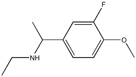 N-ethyl-N-[1-(3-fluoro-4-methoxyphenyl)ethyl]amine 结构式