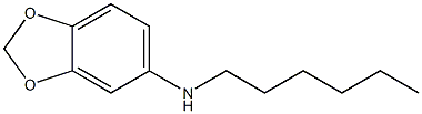 N-hexyl-2H-1,3-benzodioxol-5-amine 结构式