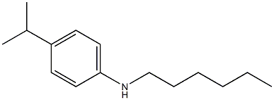 N-hexyl-4-(propan-2-yl)aniline 结构式