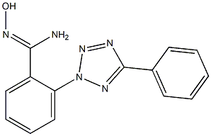 N'-hydroxy-2-(5-phenyl-2H-1,2,3,4-tetrazol-2-yl)benzene-1-carboximidamide 结构式