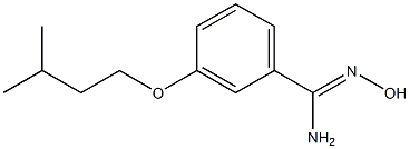 N'-hydroxy-3-(3-methylbutoxy)benzenecarboximidamide 结构式