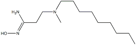 N'-hydroxy-3-[methyl(nonyl)amino]propanimidamide 结构式