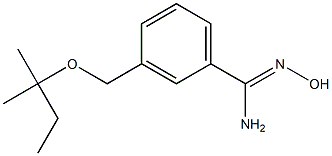 N'-hydroxy-3-{[(2-methylbutan-2-yl)oxy]methyl}benzene-1-carboximidamide 结构式