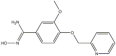 N'-hydroxy-3-methoxy-4-(pyridin-2-ylmethoxy)benzenecarboximidamide 结构式