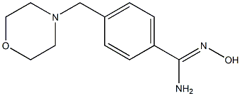 N'-hydroxy-4-(morpholin-4-ylmethyl)benzenecarboximidamide 结构式