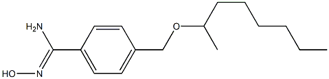 N'-hydroxy-4-[(octan-2-yloxy)methyl]benzene-1-carboximidamide 结构式