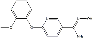 N'-hydroxy-6-(2-methoxyphenoxy)pyridine-3-carboximidamide 结构式