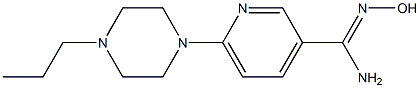 N'-hydroxy-6-(4-propylpiperazin-1-yl)pyridine-3-carboximidamide 结构式