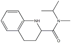 N-isopropyl-N-methyl-1,2,3,4-tetrahydroquinoline-2-carboxamide 结构式