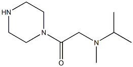 N-isopropyl-N-methyl-N-(2-oxo-2-piperazin-1-ylethyl)amine 结构式