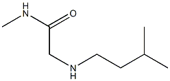 N-methyl-2-[(3-methylbutyl)amino]acetamide 结构式