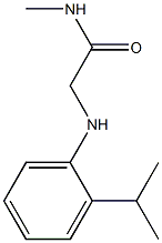 N-methyl-2-{[2-(propan-2-yl)phenyl]amino}acetamide 结构式