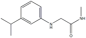 N-methyl-2-{[3-(propan-2-yl)phenyl]amino}acetamide 结构式