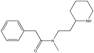 N-methyl-2-phenyl-N-[2-(piperidin-2-yl)ethyl]acetamide 结构式