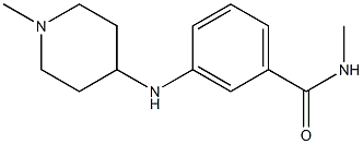 N-methyl-3-[(1-methylpiperidin-4-yl)amino]benzamide 结构式