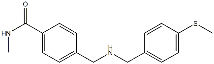 N-methyl-4-[({[4-(methylsulfanyl)phenyl]methyl}amino)methyl]benzamide 结构式