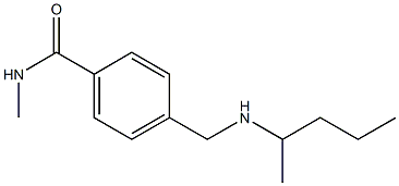 N-methyl-4-[(pentan-2-ylamino)methyl]benzamide 结构式