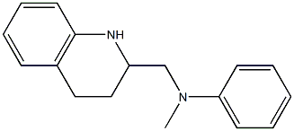 N-methyl-N-(1,2,3,4-tetrahydroquinolin-2-ylmethyl)aniline 结构式