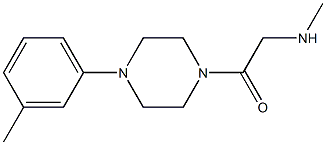 N-methyl-N-{2-[4-(3-methylphenyl)piperazin-1-yl]-2-oxoethyl}amine 结构式