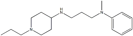 N-methyl-N-{3-[(1-propylpiperidin-4-yl)amino]propyl}aniline 结构式