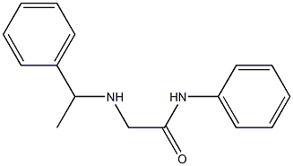 N-phenyl-2-[(1-phenylethyl)amino]acetamide 结构式