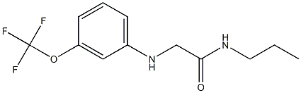 N-propyl-2-{[3-(trifluoromethoxy)phenyl]amino}acetamide 结构式