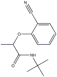 N-tert-butyl-2-(2-cyanophenoxy)propanamide 结构式