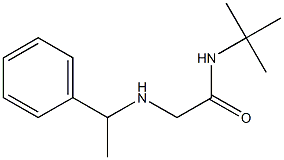 N-tert-butyl-2-[(1-phenylethyl)amino]acetamide 结构式