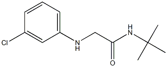 N-tert-butyl-2-[(3-chlorophenyl)amino]acetamide 结构式